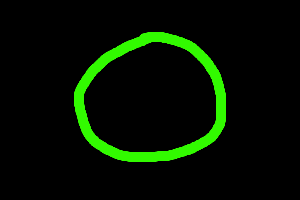 its a circle