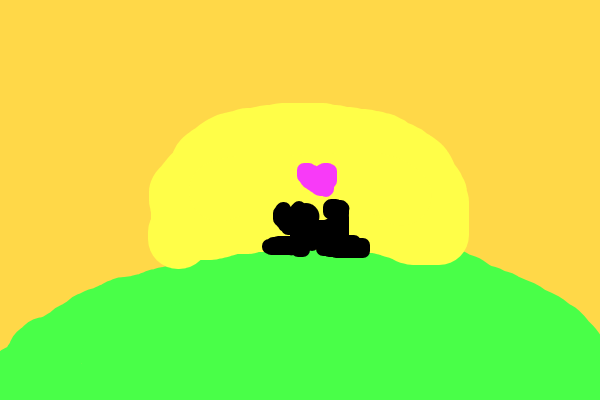 Sunset kiss